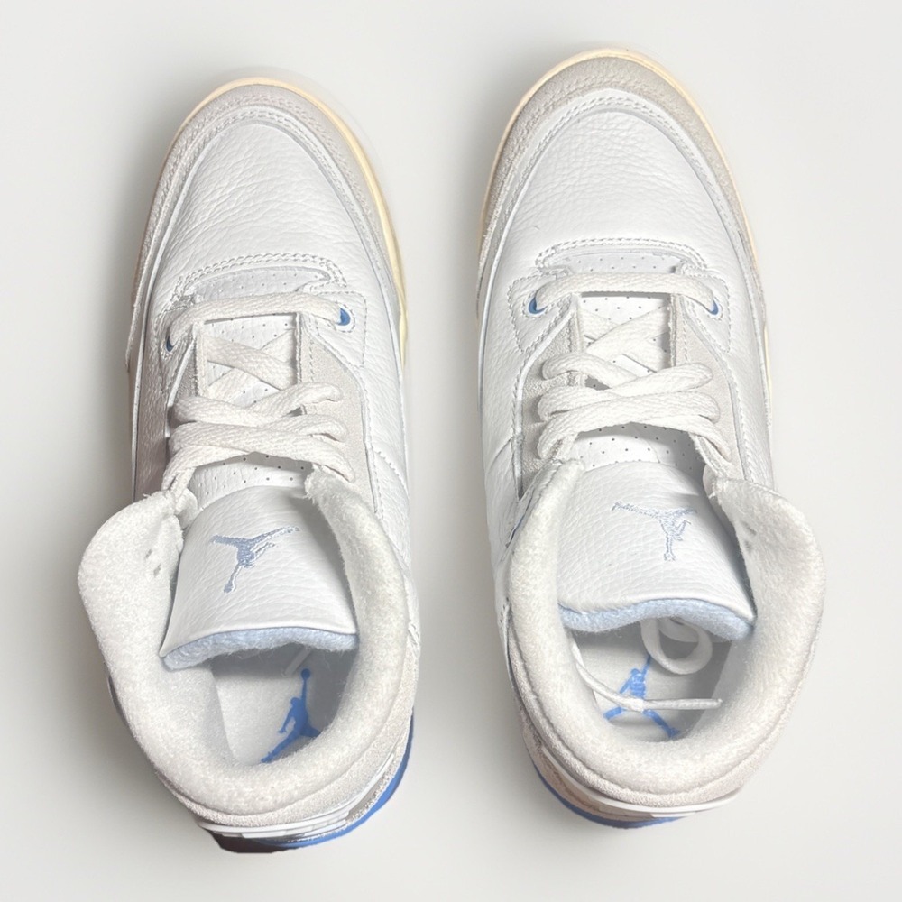Little Kid's Jordan 3 Retro "Lucky Shorts" Summit Wht/Blue (DM0966 101) 1.5 Y - Picture 4 of 9